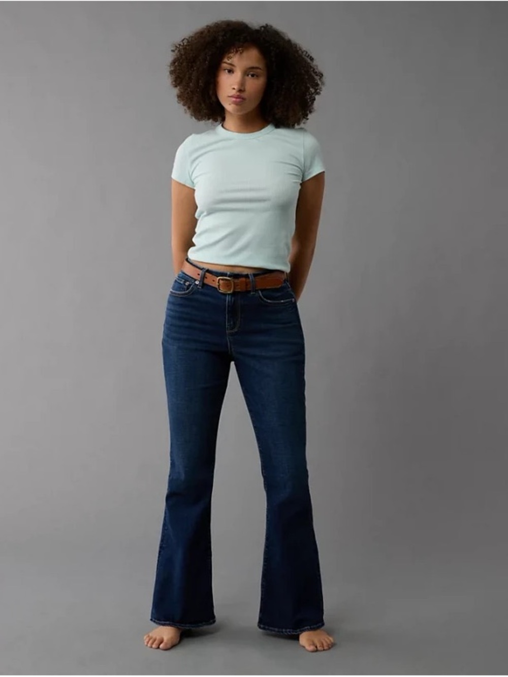 AE Curvy Long High Waist Skinny Kick Jeans